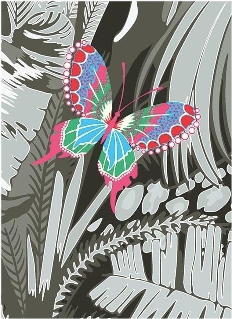 Museums & Galleries, karnet B6 z kopertą, Butterfly
