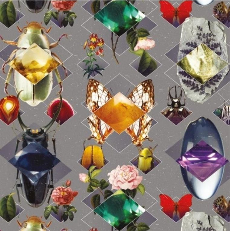 Museums & Galleries, karnet kwadrat z kopertą, Beetles and Jewels