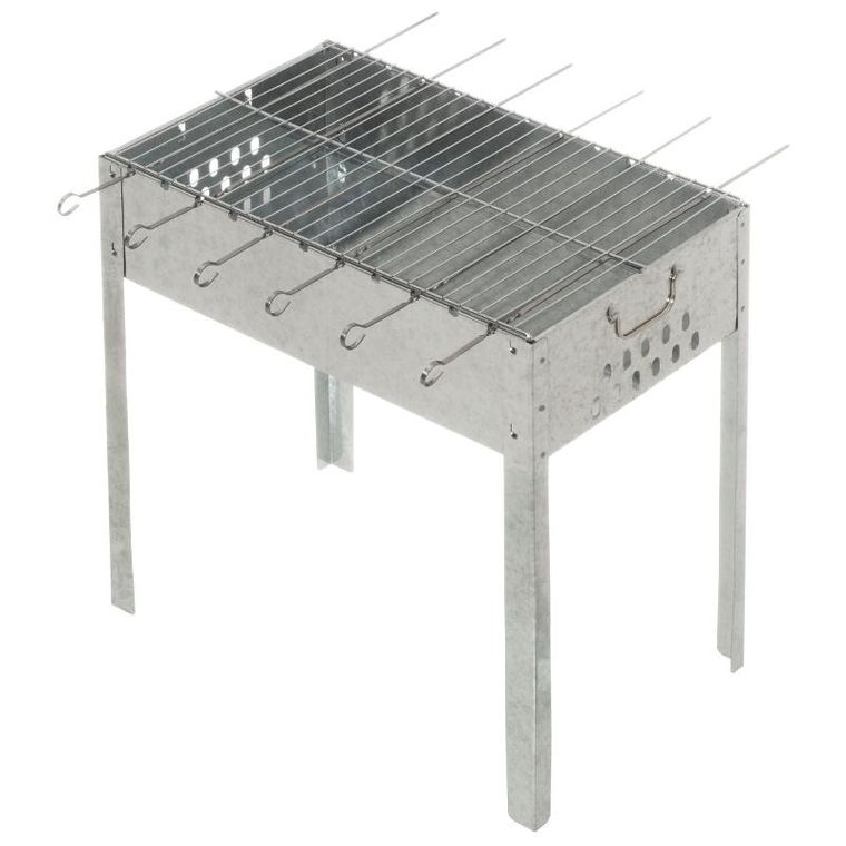 Mustang, grill węglowy ze szpikulcami, Mustang, 50-30 cm