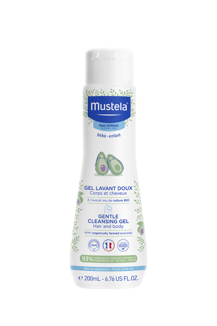 Mustela, delikatny żel do mycia, 200 ml