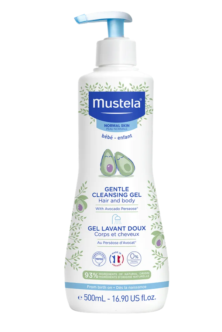 Mustela, delikatny żel do mycia, 500 ml