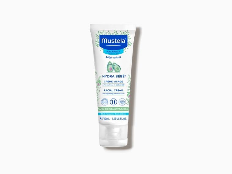 Mustela, Hydra Bebe Facial Cream, nawilżający krem do twarzy dla dzieci i niemowląt, 40 ml