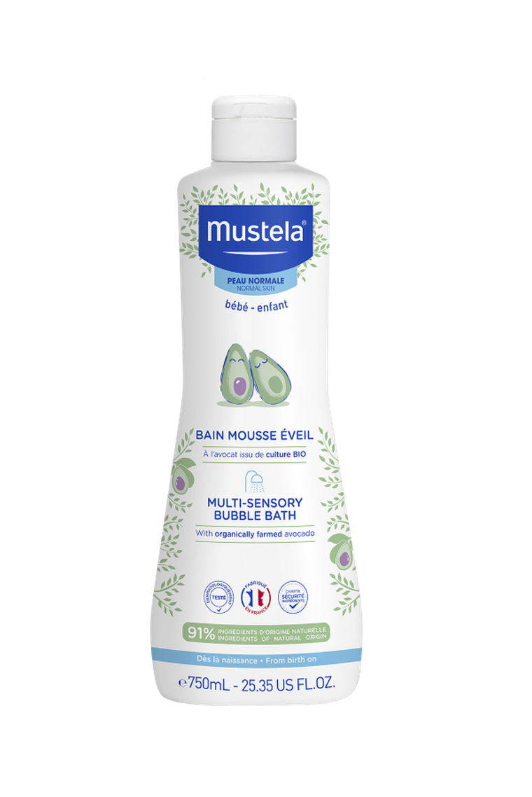Mustela, Multi-Sensory Bubble Bath, płyn do kąpieli dla dzieci i niemowląt, 750 ml