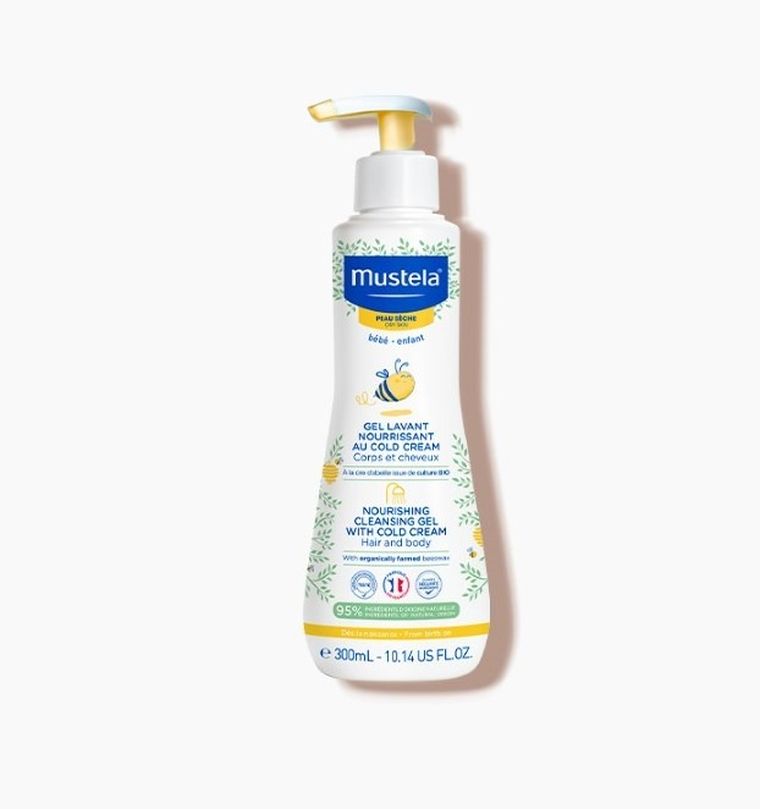 Mustela, odżywczy żel do mycia, sucha skóra, 300 ml