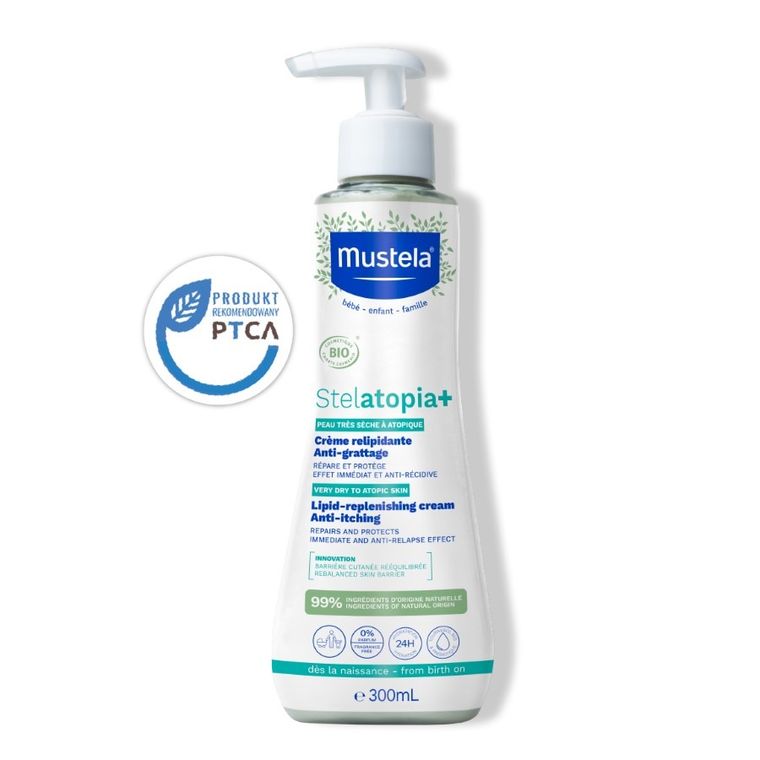 Mustela, Stelatopia+ Lipid-Replenishing Cream, krem uzupełniający lipidy, 300 ml