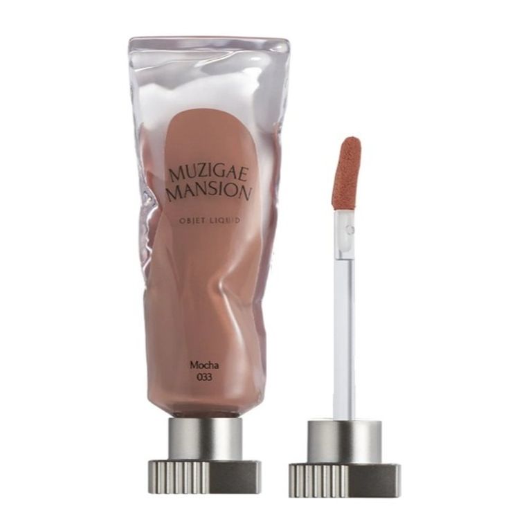 Muzigae Mansion, Objet Liquid, długotrwała matowa pomadka do ust, 033 Mocha, 6 ml