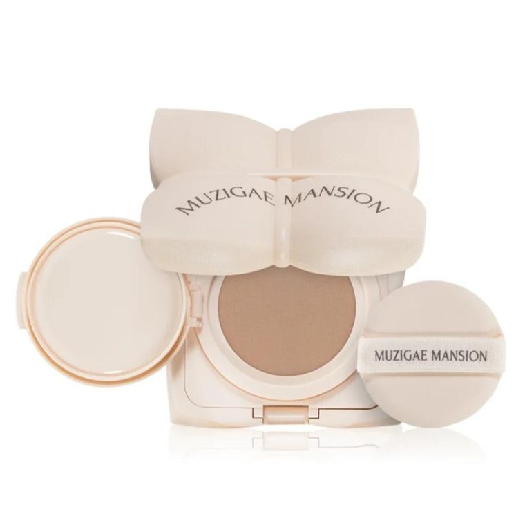 Muzigae Mansion, Sleek Water Cushion Pressed Foundation, nawilżający podkład prasowany, N22, 15g