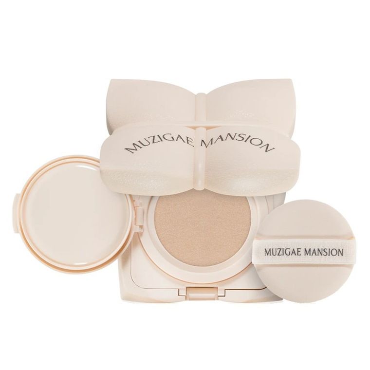 Muzigae Mansion, Sleek Water Cushion Pressed Foundation, nawilżający podkład prasowany, N23, 15g
