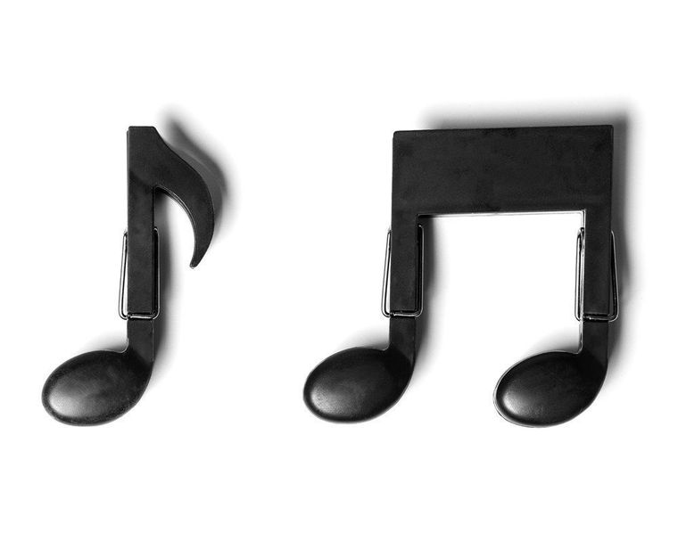 Muzyczne klipsy, czarny