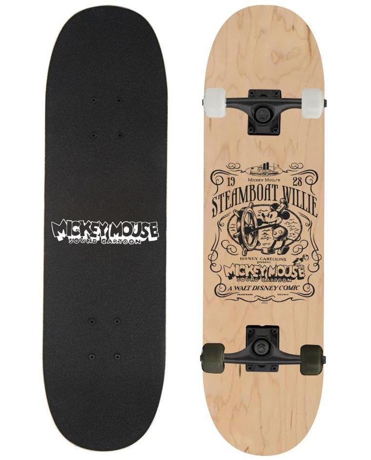 Myszka Miki, deskorolka drewniana, steamboat