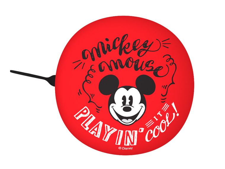 Myszka Miki, dzwonek do roweru, retro, czerwony, 6 cm