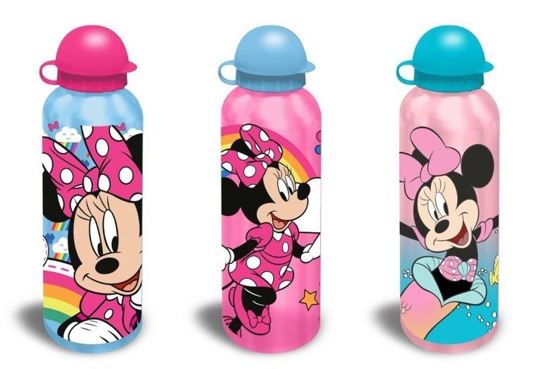 Myszka Minnie, bidon aluminiowy, 500 ml