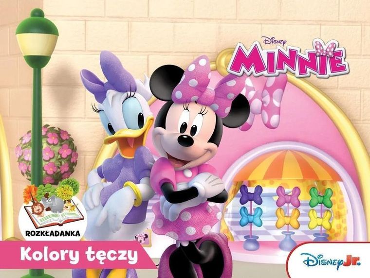 Myszka Minnie. Kolory tęczy. Rozkładanka
