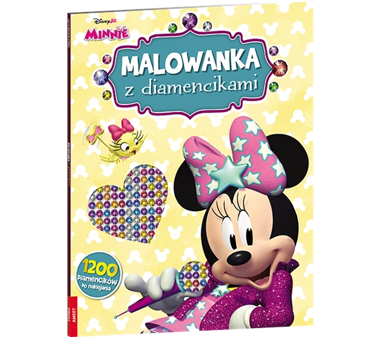 Myszka Minnie. Malowanka z diamencikami