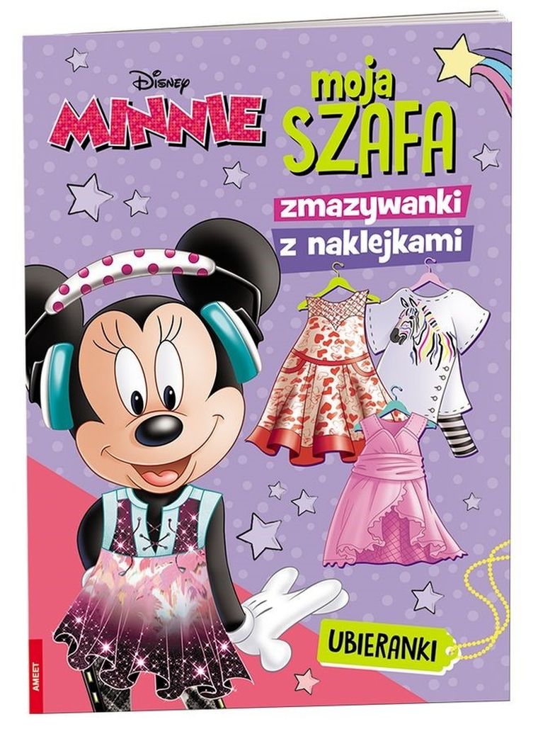 Myszka Minnie. Moja szafa. Zmazywanki z naklejkami