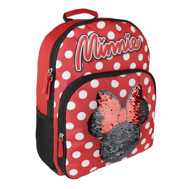 Myszka Minnie, plecak z cekinami, 41 cm