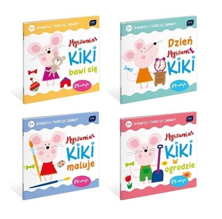 Myszunia Kiki. Kolorowanka z naklejkami