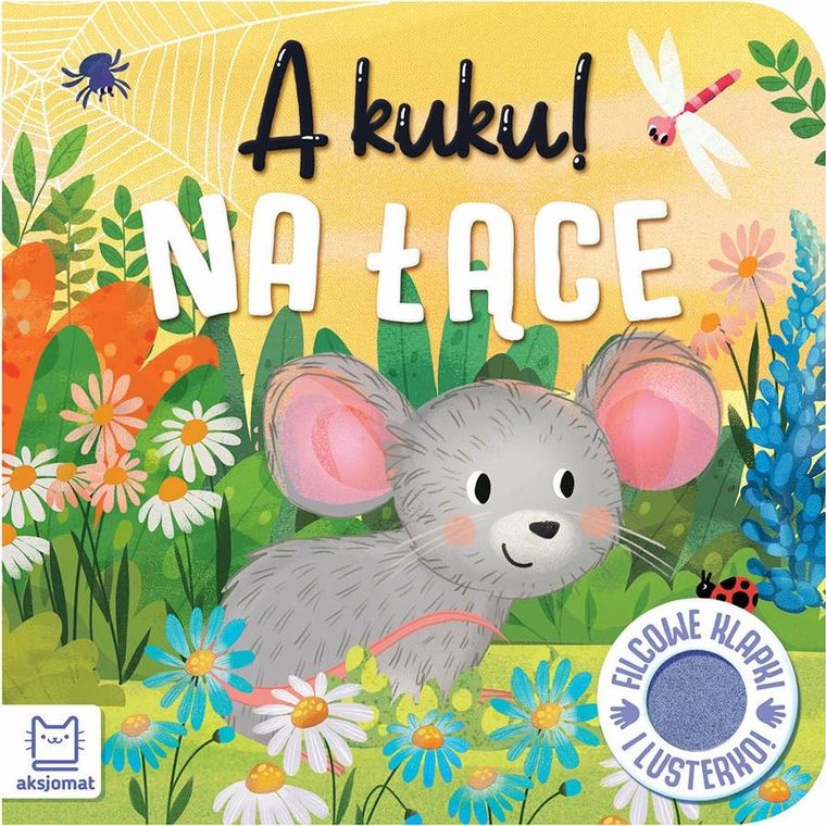 Na łące. A kuku! Filcowe klapki i lusterko