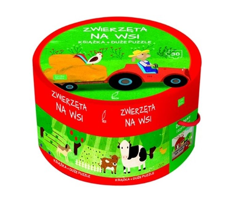 Na wsi. Książka z puzzlami w pudełku