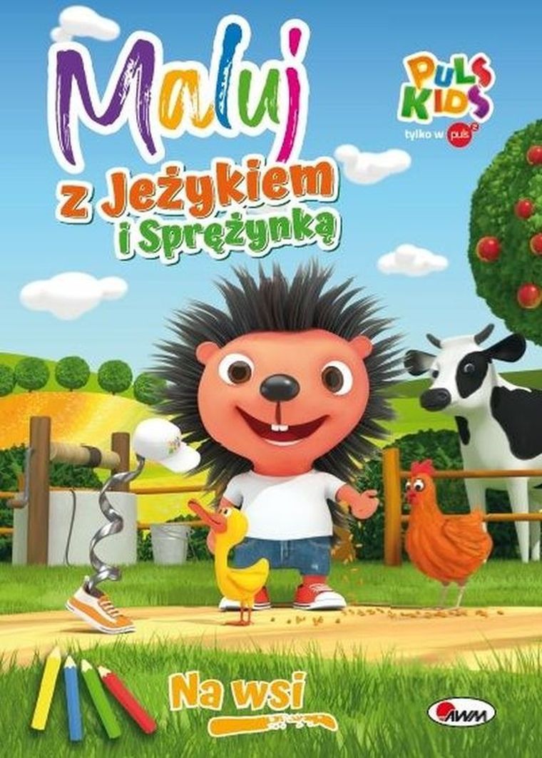 Na wsi. Maluj z jeżykiem i sprężynką