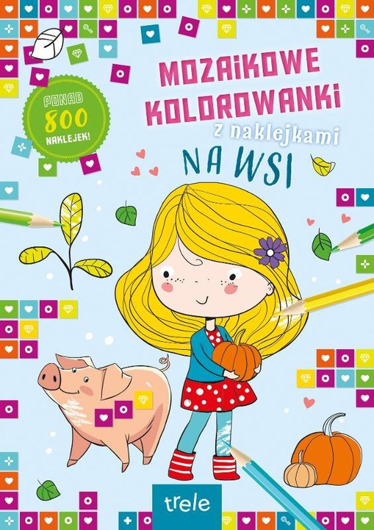 Na wsi. Mozaikowe kolorowanki