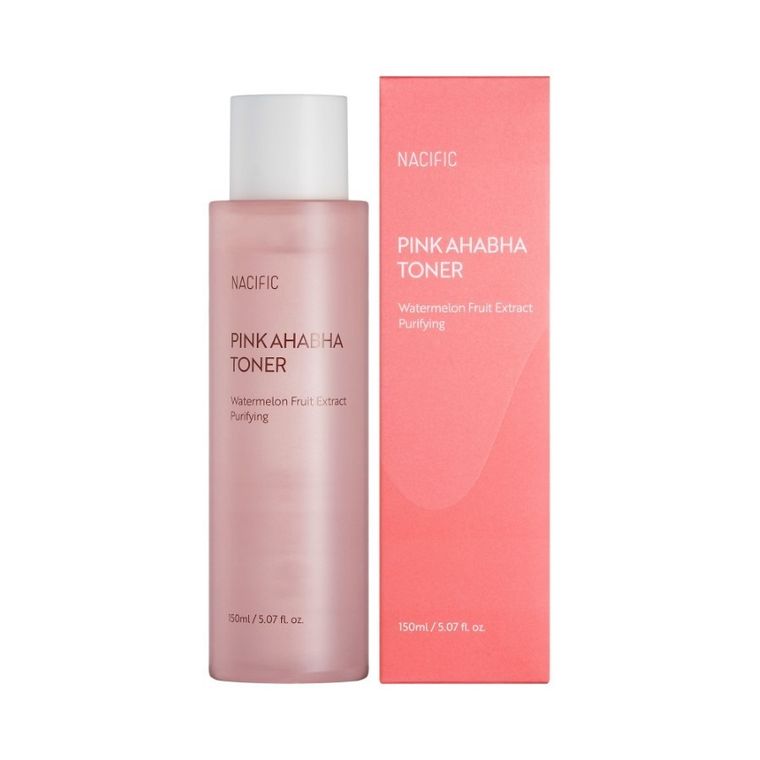 Nacific, Pink AHA BHA Toner, tonik złuszczający z kwasami, 150 ml