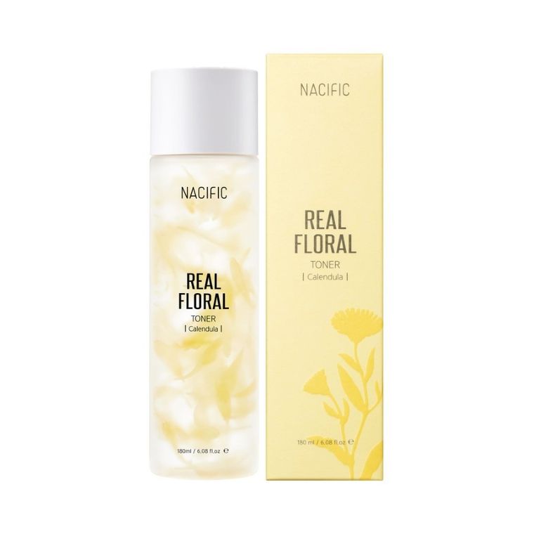 Nacific, Real Floral Toner Calendula, tonik nawilżający z nagietka, 180 ml