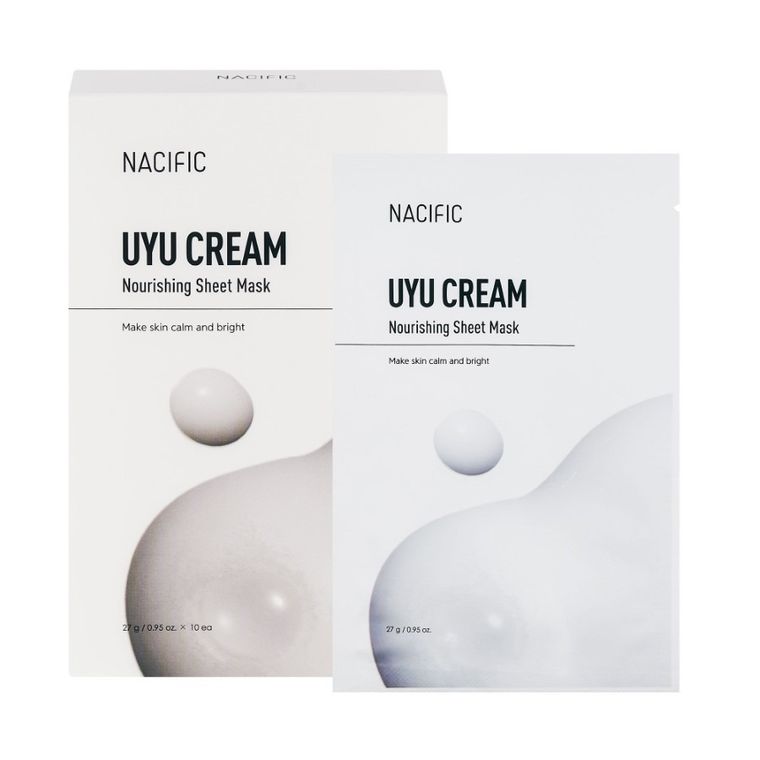Nacific, Uyu Cream Nourishing Mask, maska w płachcie, 10 szt.
