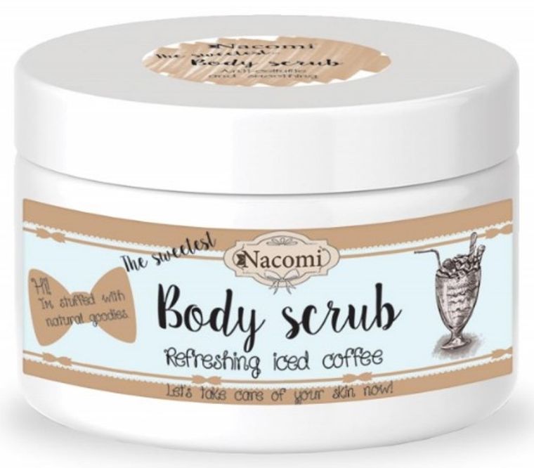 Nacomi, Body Scrub, peeling do ciała, odświeżająca mrożona kawa, 200 g
