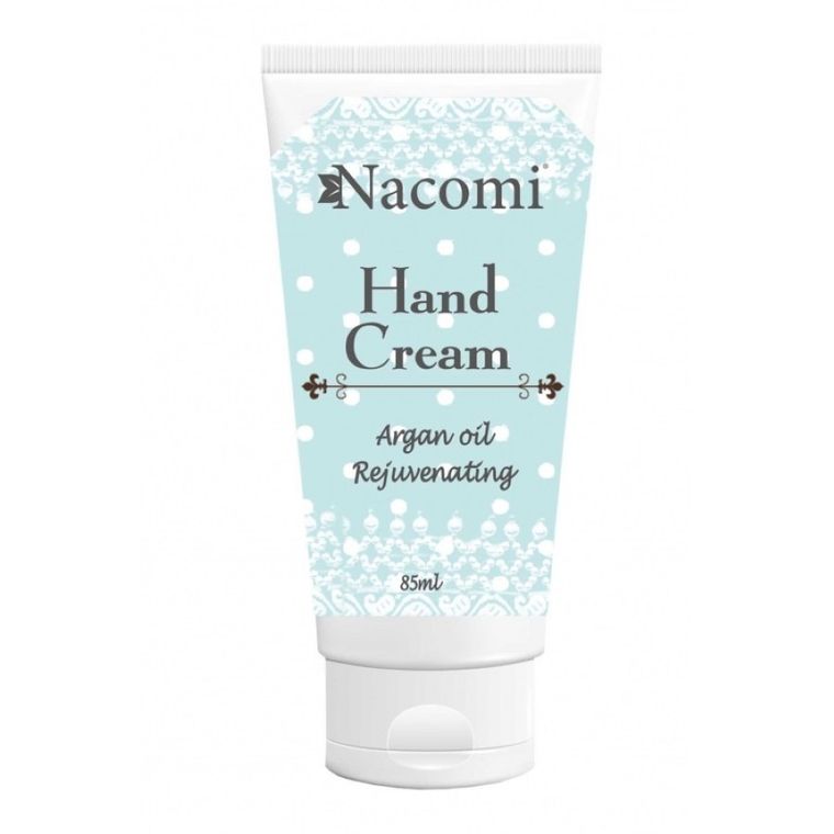 Nacomi, Hand Cream, Argan Oil Rejuvenating, odmładzający krem do rąk z olejem arganowym, 85 ml