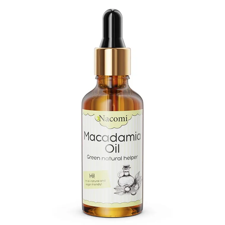 Nacomi, Macadamia Oil, olej macadamia z pipetą, 50 ml