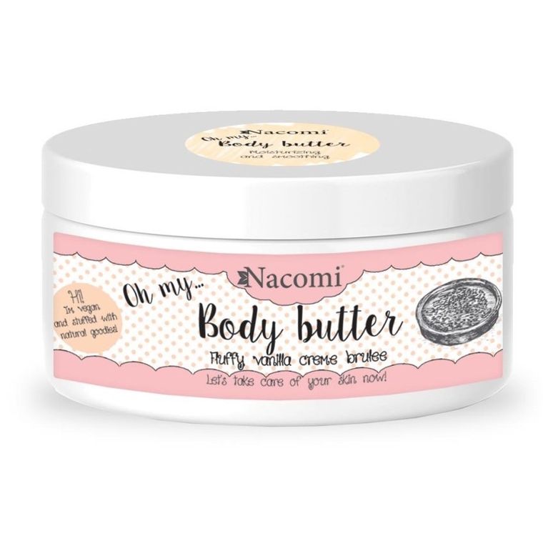 Nacomi, masło do ciała, Wanilia & Creme Brulee, 100 ml