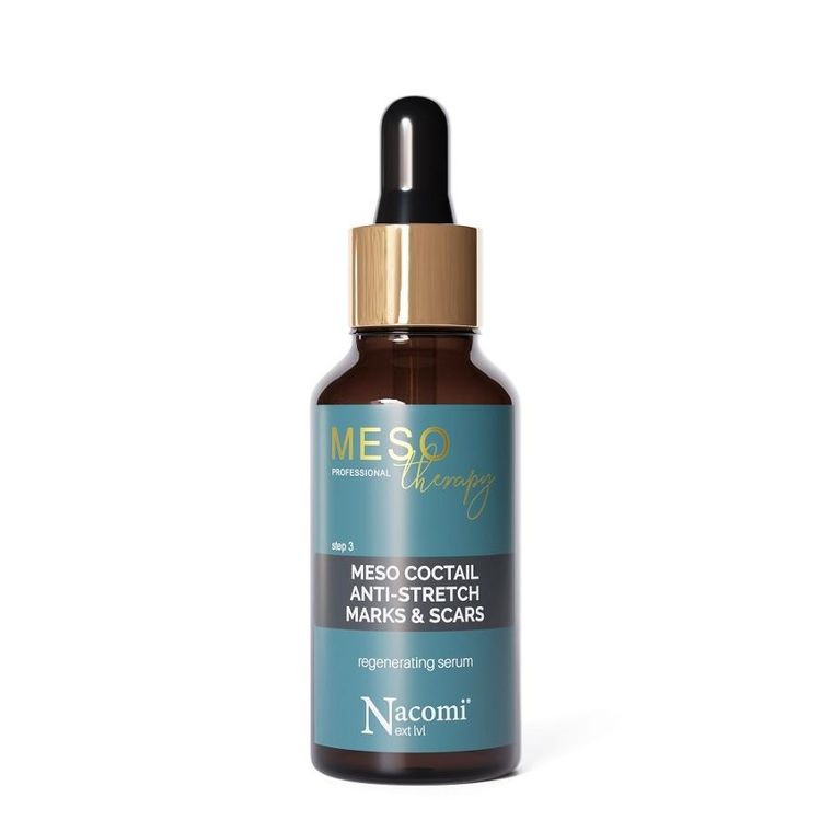 Nacomi, Meso, regenerujący koktajl zapobiegający bliznom i rozstępom, 30 ml