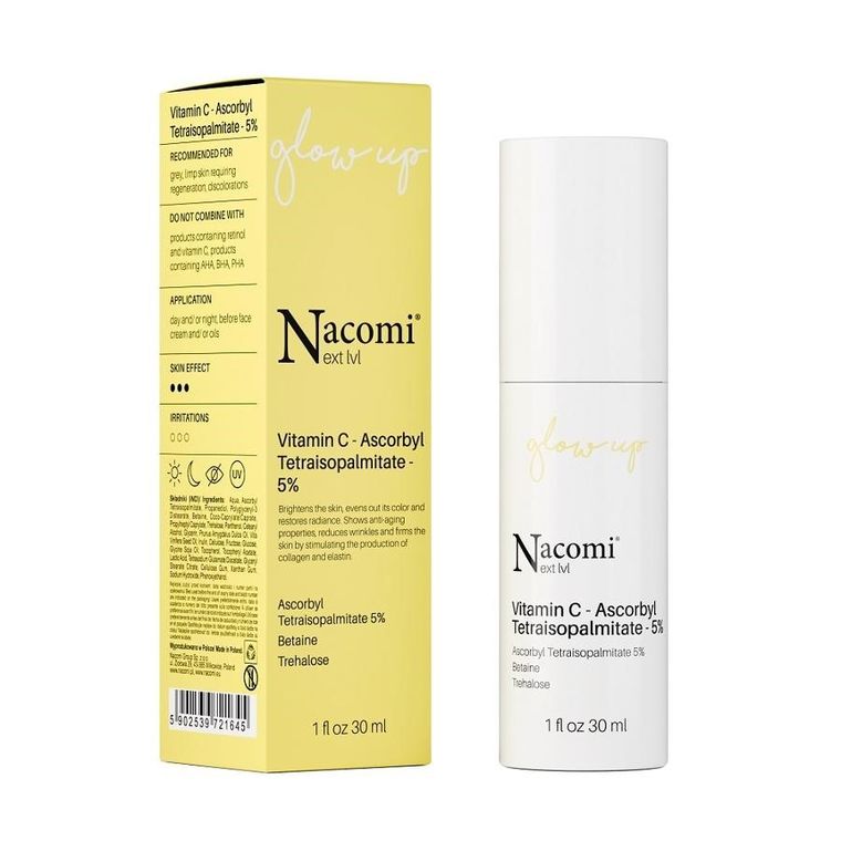 Nacomi, Next Level, serum, witamina C - ascorbyl tetraisopalmitate 5%, 30 ml
