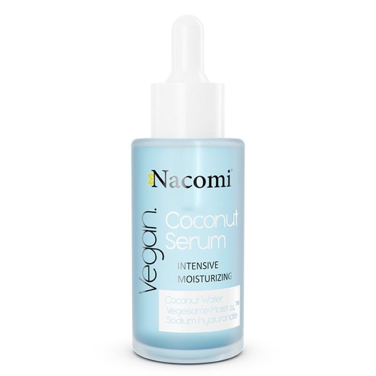Nacomi, Vegan Coconut Serum, ultra nawilżające serum do twarzy z wodą kokosową, 40 ml