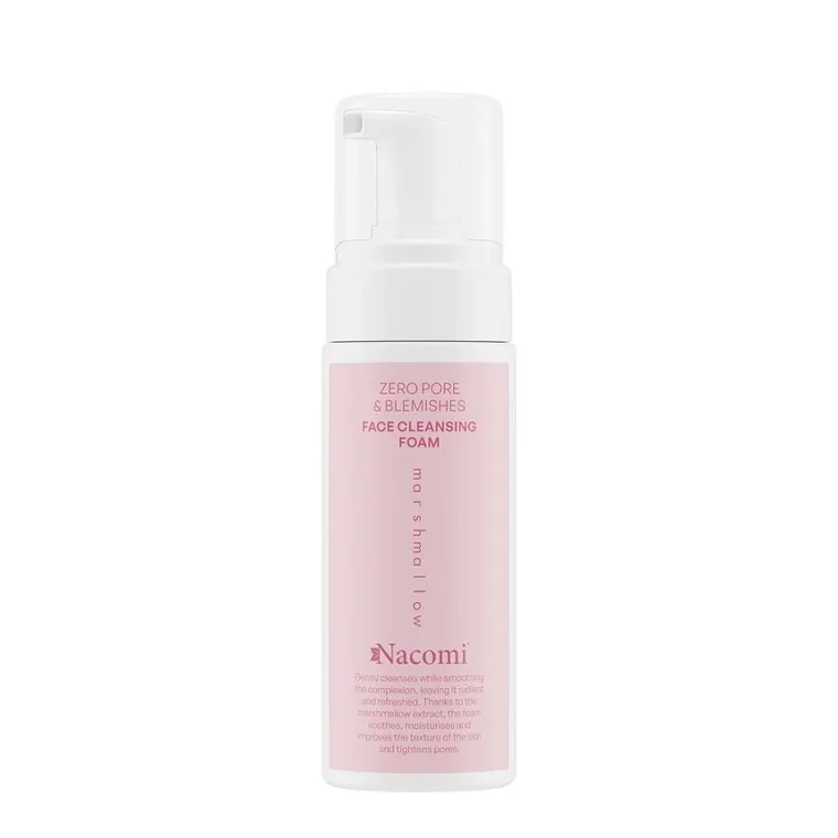 Nacomi, Zero Pore & Blemishes, oczyszczająca pianka do twarzy, Marshmallow, 150 ml
