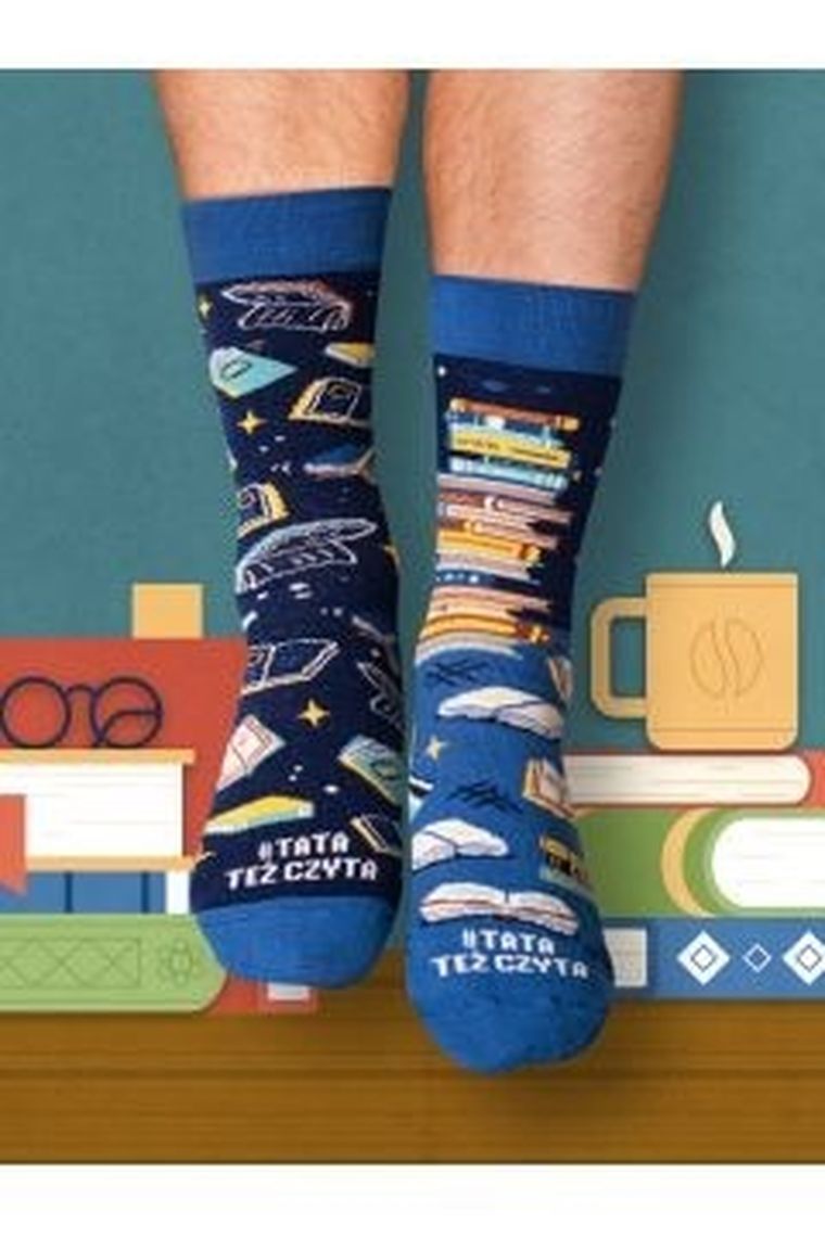 Nadwyraz, #TataTeżCzyta, skarpety, rozmiar 41-46