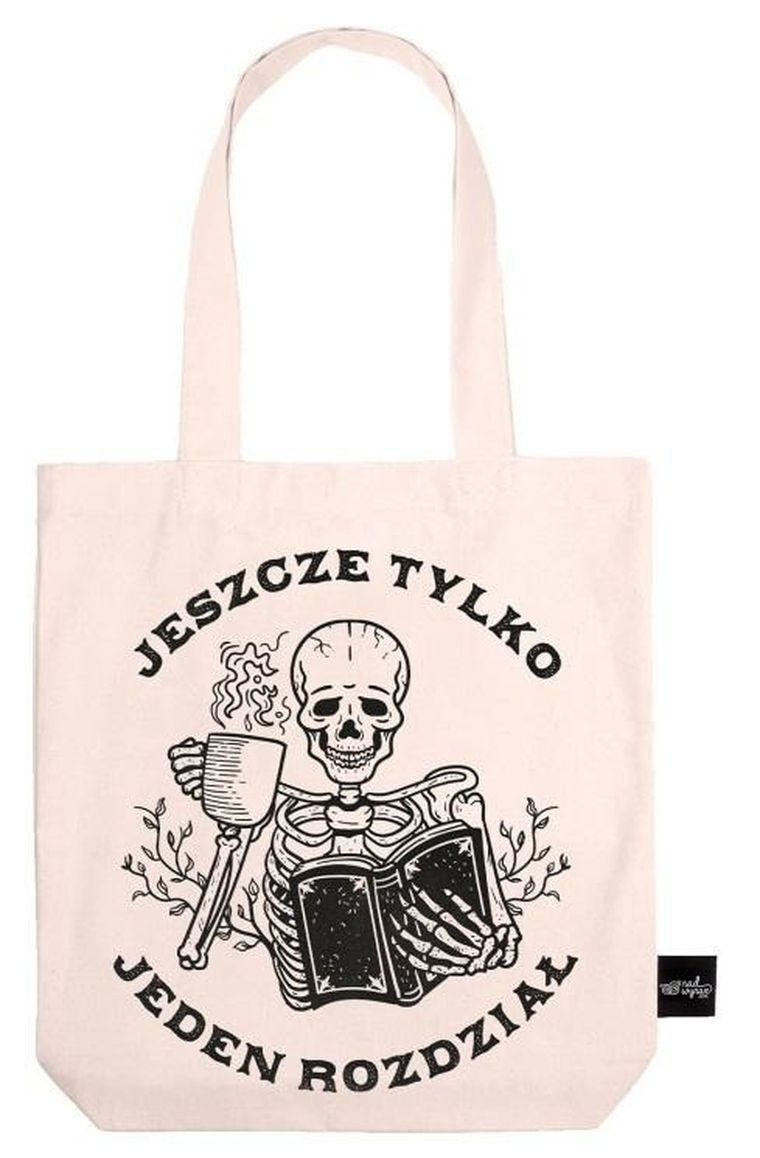 Nadwyraz, torba bawełniana, Jeszcze tylko jeden rozdział, ecru