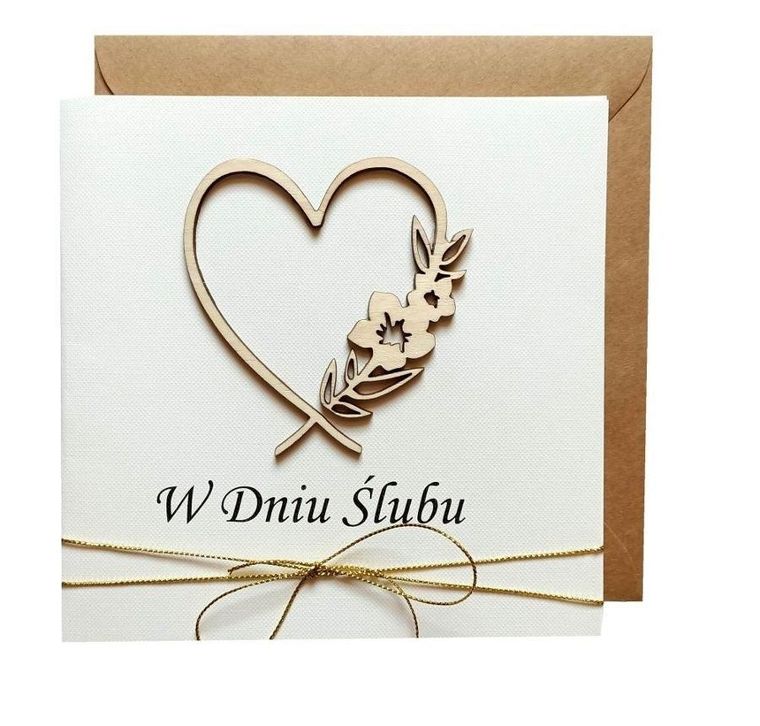 Naem, kartka ślubna
