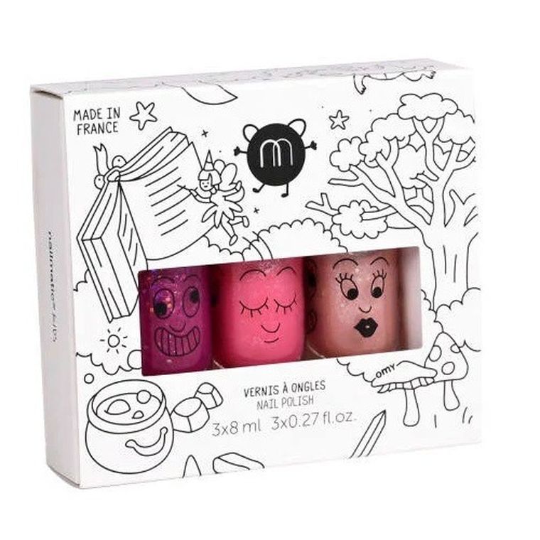 Nailmatic, Kids Magic Forest 2, zestaw lakierów do paznokci, 3-8 ml