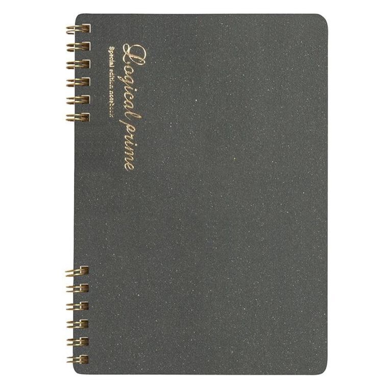 Nakabayashi, notatnik, A5, kratka, Logical Prime, szary, 1 szt.