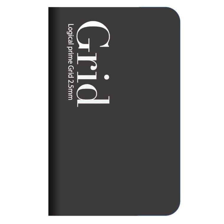 Nakabayashi, notatnik, A6, kratka, 2.5 mm, Logical Prime Grid Slim, 1 szt.