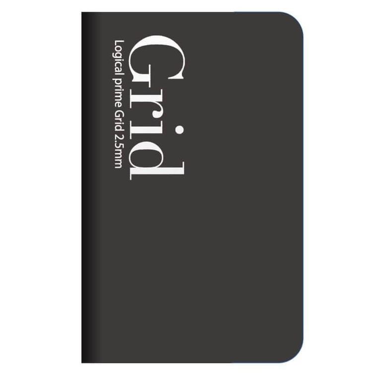 Nakabayashi, notatnik A6, kratka, Logical Prime Grid Slim, 2.5 mm, 1 szt.