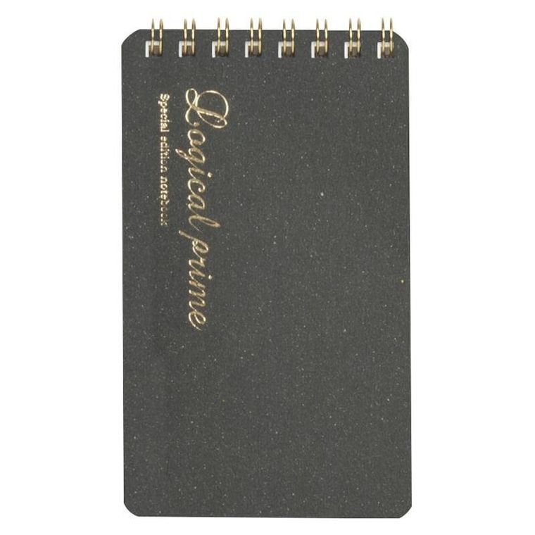 Nakabayashi, notatnik, A7, kratka, Logical Prime SB, szary, 1 szt.
