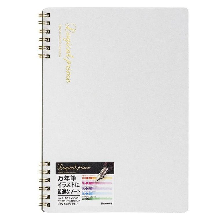 Nakabayashi, notatnik, B5, gładki, Logical Prime W, biały, 1 szt.