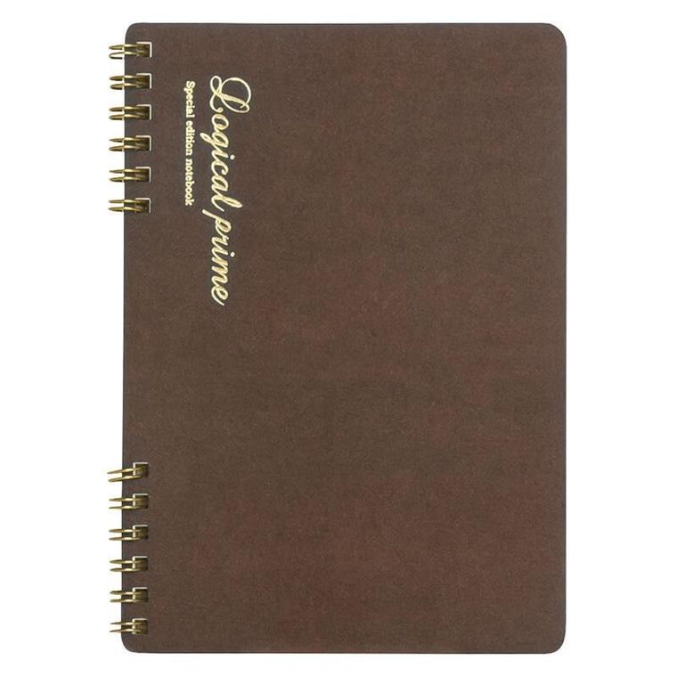 Nakabayashi, notatnik, B5, Logical Prime PT, brązowy, 1 szt.