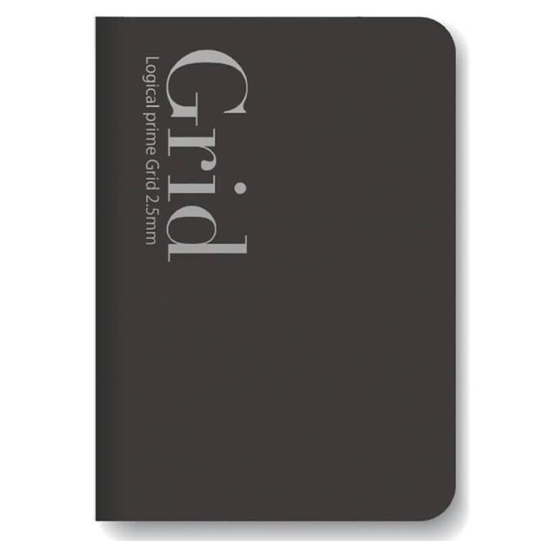 Nakabayashi, notatnik, B6, kratka, 2,5 mm, czarny, 1 szt.