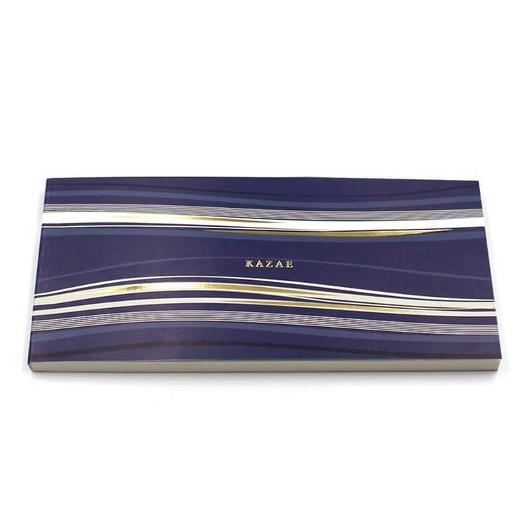 Nakabayashi, notatnik, z karteczkami, linia, niebieski