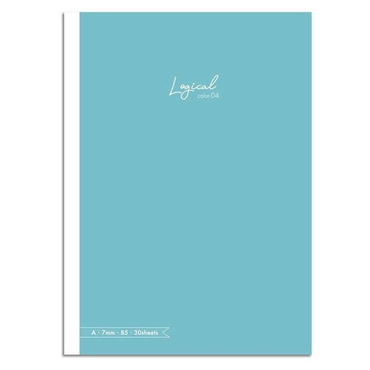 Nakabayashi, notatnik z naklejkami B5, linia, 7 mm, zielony, 1 szt.