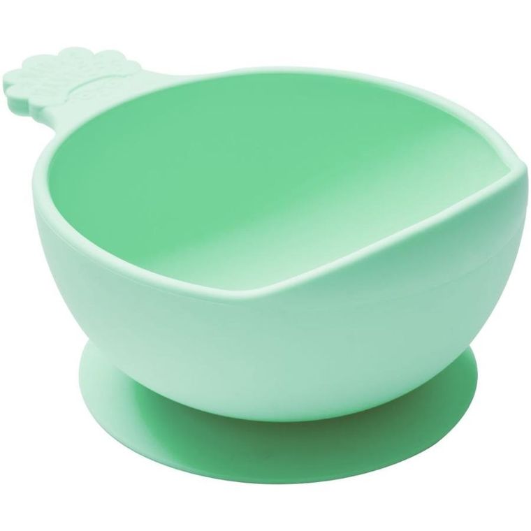 Nana's Manners, miska silikonowa z przyssawką i uchwytem, zielona